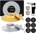 Cocktail Smoker Kit with Torch, 2 Pack Whiskey Smoker Kit Metal Old Fashioned by AOKE