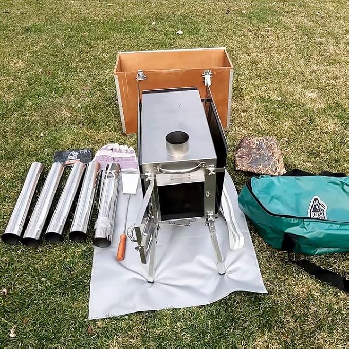 Rbm Outdoors Camping Stoves for Tents, Yurts. Portable Wood Burning Folding - Image 6