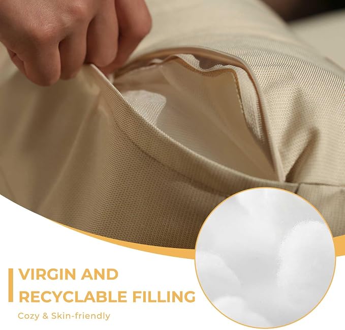 Grand patio 5-Piece Wicker Patio Furniture Set, Boho Outdoor Sectional Sofa - Image 7