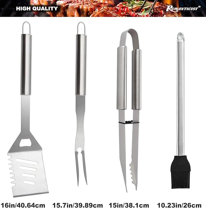 ROMANTICIST 23pcs Must-Have BBQ Grill Accessories Set - Image 2
