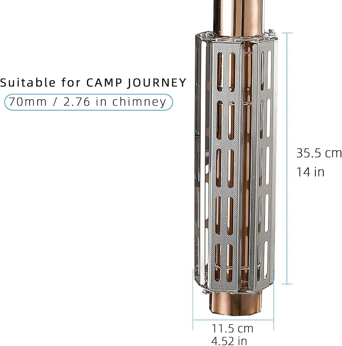 304 Stainless Steel Chimney Fireproof Pipe, Burn-Proof Stove Tube Protector - Image 2