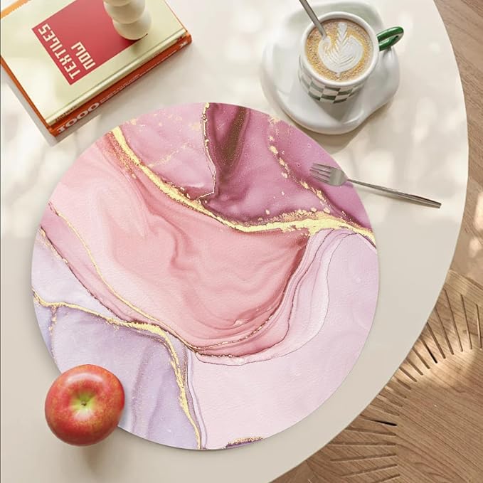 Faux Leather Heat Resistant Placemats Set of 4 - Image 4