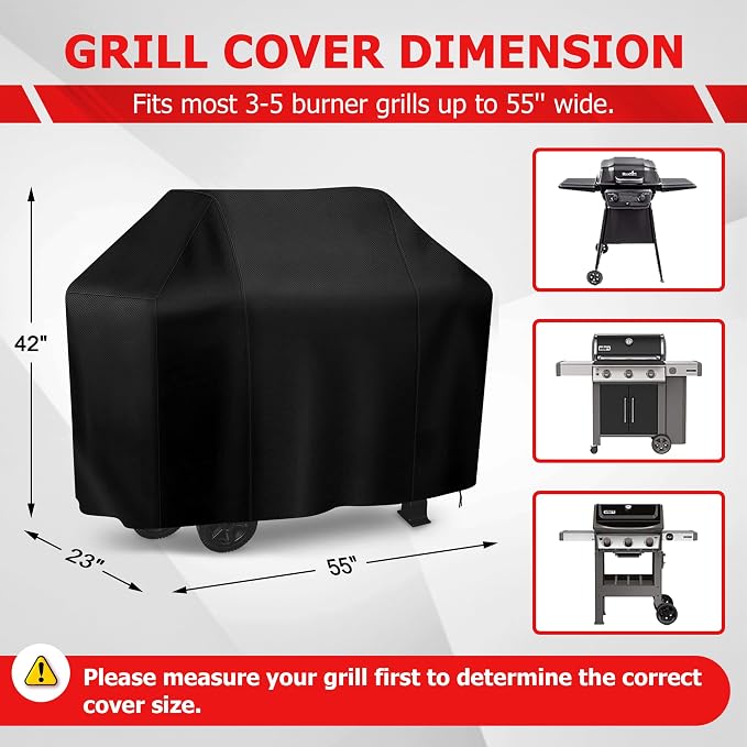 iCOVER Grill Cover, 55 inch BBQ Grill Cover - Image 2