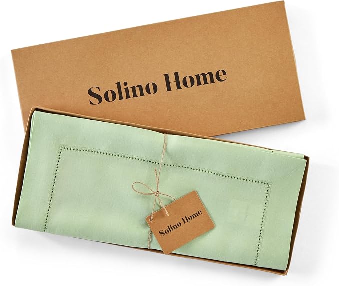 Solino Home Linen Light Green Table Runner 36 Inches - Image 5