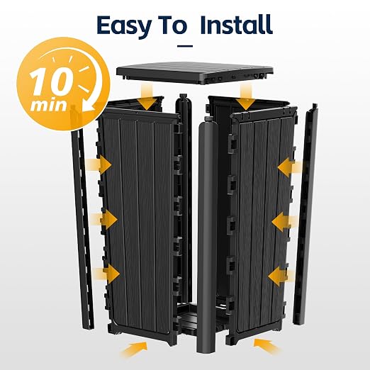 23 Gallon Outdoor Trash Can Waterproof Resin Garbage Can - Image 5