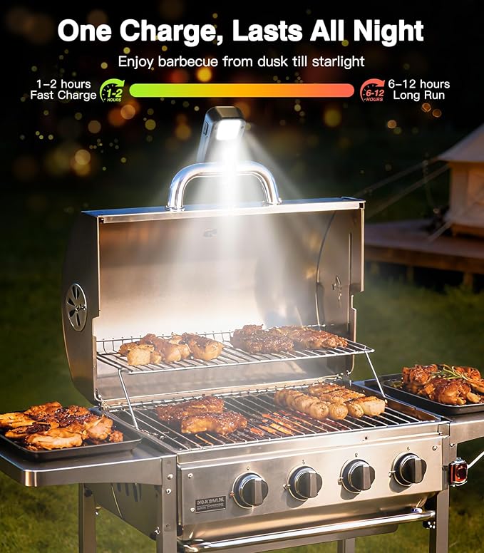 Rechargeable Grill Light for Webwer Grill & Blackstone Griddle, 2 Colors - Image 5
