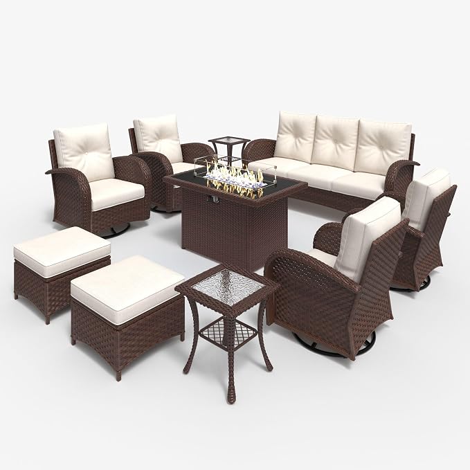 LayinSun 10 Pieces Outdoor Patio Furniture Set - Image 2