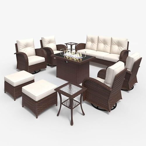 LayinSun 10 Pieces Outdoor Patio Furniture Set - Image 2