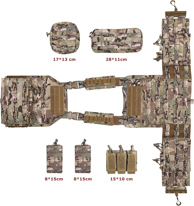 vAv YAKEDA Camo Tactical Outdoor Carrier Vest - Image 5