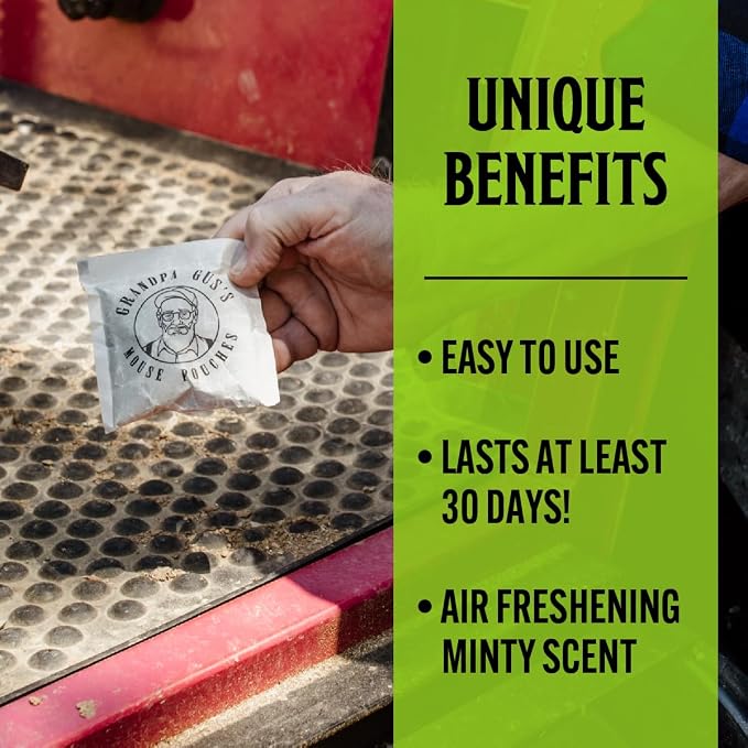 Grandpa Gus’s Extra-Strength Mouse Repellent Pouches, Peppermint & Cinnamon Oil - Image 4