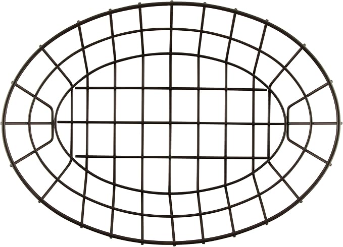 G.E.T. 4-30188 12" x 8.25" Oval Basket, Iron Powder Coated - Image 3