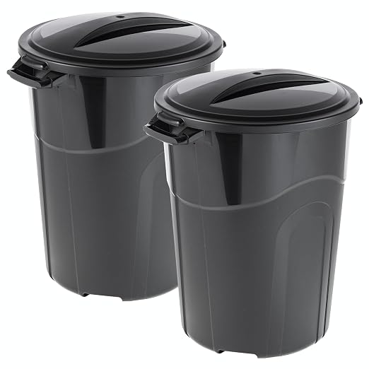 32 Gallon Heavy Duty Plastic Outdoor Trash Can - Image 6