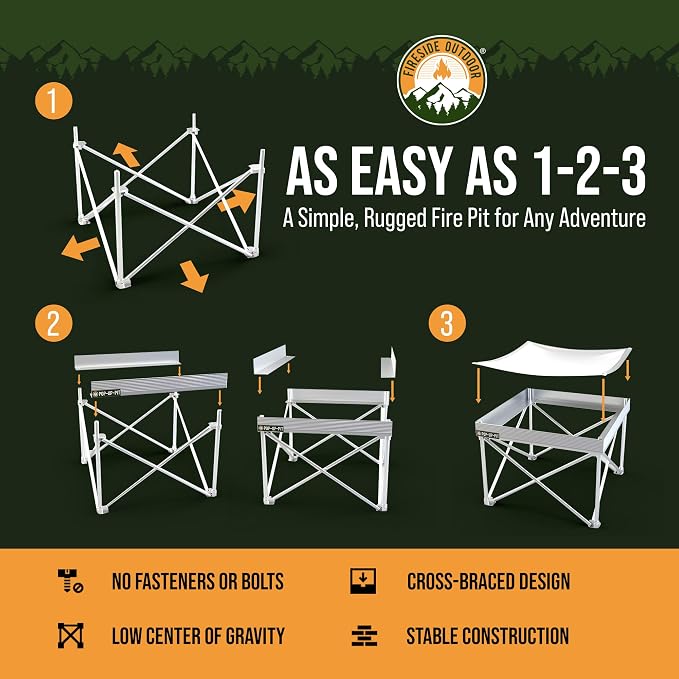 Fireside Outdoor Portable Fire Pit - Image 4