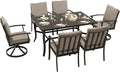 HAPPATIO 7 Piece Patio Dining Set, Aluminum Outdoor Dining Set by HAPPATIO