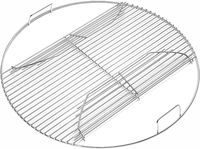 Hinged Cooking Grate for 22” Charcoal Grill, Round Charcoal Grate for Weber 7436 - Image 9