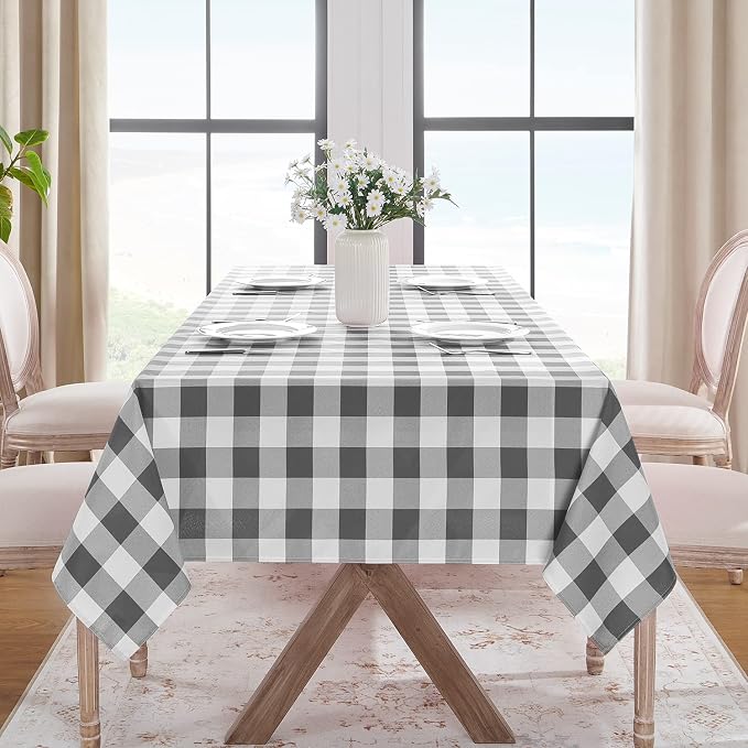 Softalker Gingham Checkered Tablecloth Rectangle - Image 8