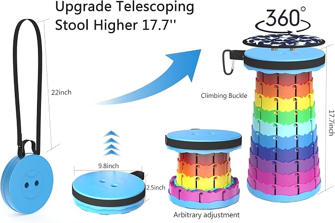ALEVMOOM Portable Telescoping Stool - Image 3