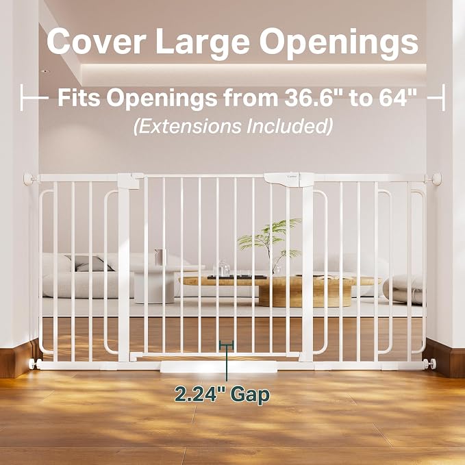 Cumbor 36.6-64" Extra Wide Baby Gate - Image 2