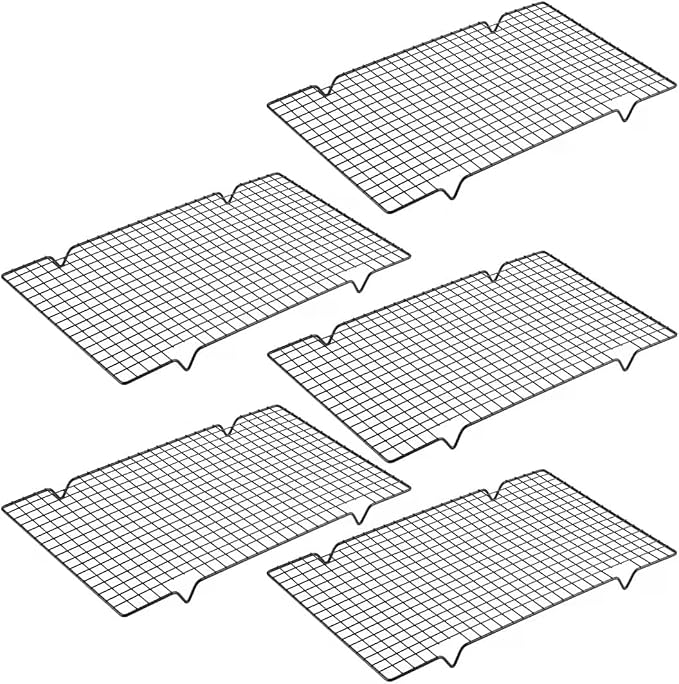 5PCS Cooling Racks for Cooking and Baking 10" x 16" Wire Rack Baking Rack - Image 8