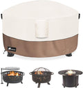 Fire Pit Cover Round 40 Inch Waterproof, Outdoor Heavy Duty Durable 600D by Alickwang