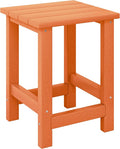 Costaelm Kids Outdoor Side Table, Small Patio HDPE Adirondack Square Table by Costaelm