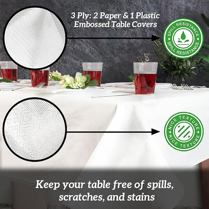 PARTY BARGAINS 5 Disposable Table Covers - Image 8