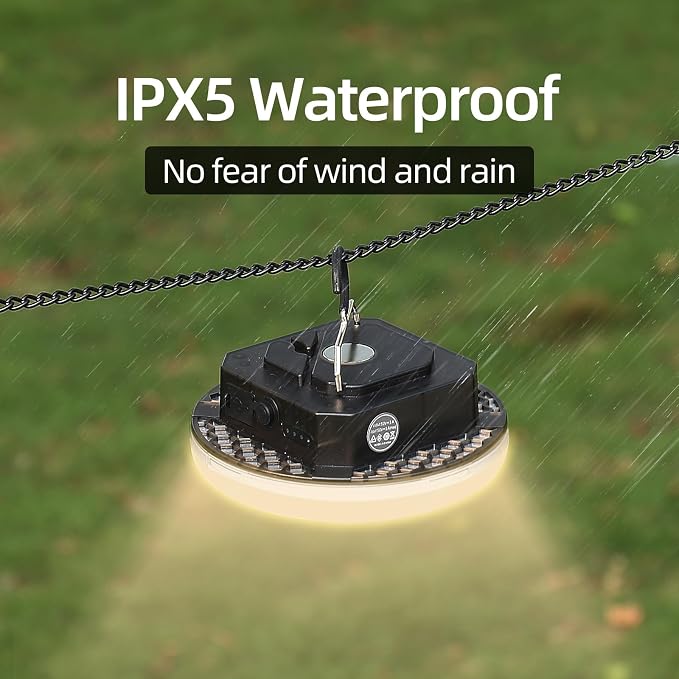 Transparent Portable Rechargeable LED Camping Lights, Waterproof Outdoor Light - Image 5