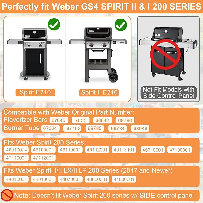Grill Parts for Weber Spirit 2 Grill Parts GS4 Spirit II & I E210 S210 E220 S220 - Image 2