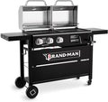 Brand-Man Propane Gas and Charcoal Grill Combo, Dual Fuel BBQ Combo Grill by Brand-ManGrills