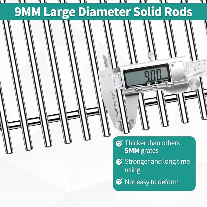 9MM 18 7/8" Stainless Steel Genesis 2 Grill Grates - Image 3