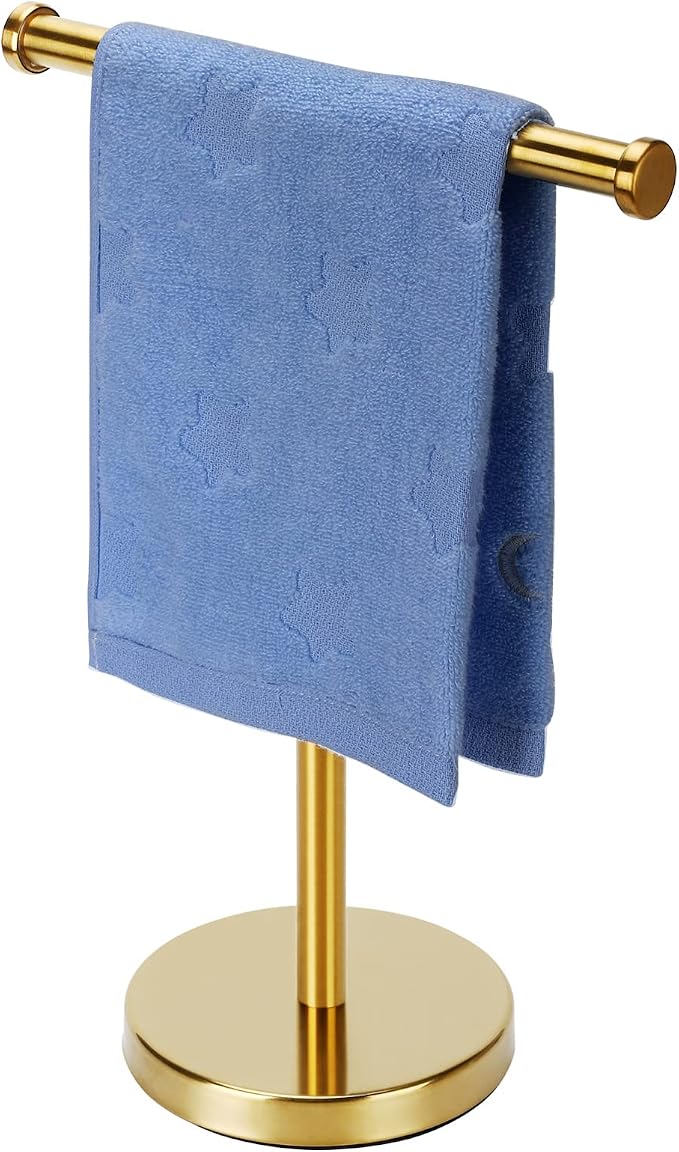 Gold Towel Rack Hand Towel Stand, Bathroom Towel Holder Stand SUS304 Stainless by Kalitro