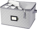 BALEINE China Storage Containers, Sturdy Quilted Wine Glass Storage, Plate by BALEINE