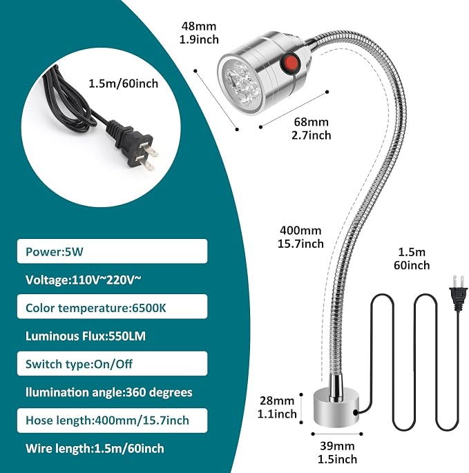 Magnetic Work Light, LED Machine Light - Image 8