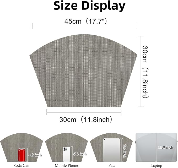 SHACOS Wedge Placemats Set of 4 - Image 3