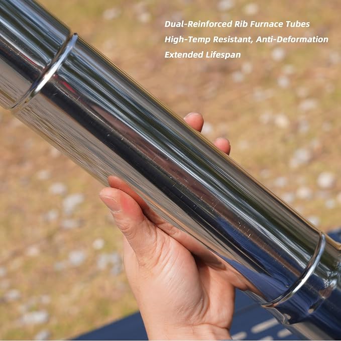 2-Pcs Heavy-Duty Stainless Steel Stove Pipes, 2.75-Inch Diameter, Reinforced - Image 8