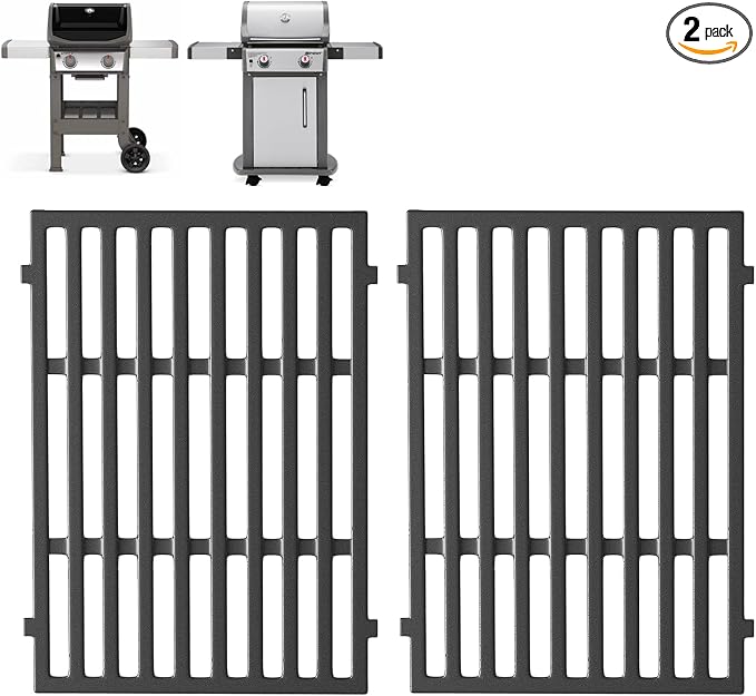 7637 17 Inch Grill Grates for Weber Spirit and GS4 Spirit II 200 Series Grills by DcYourHome