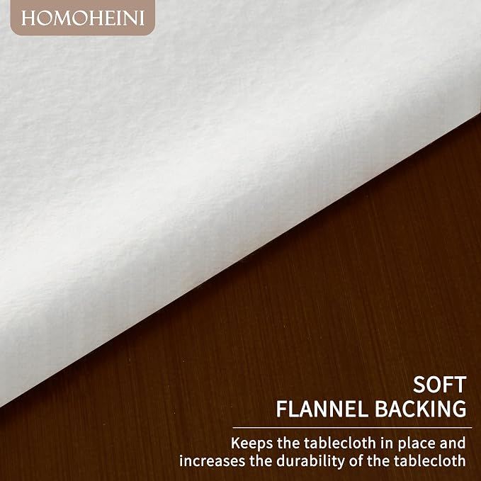 Rectangle Table Cloth, 100% Waterproof Tablecloth Oil Proof Spill Proof Vinyl - Image 6