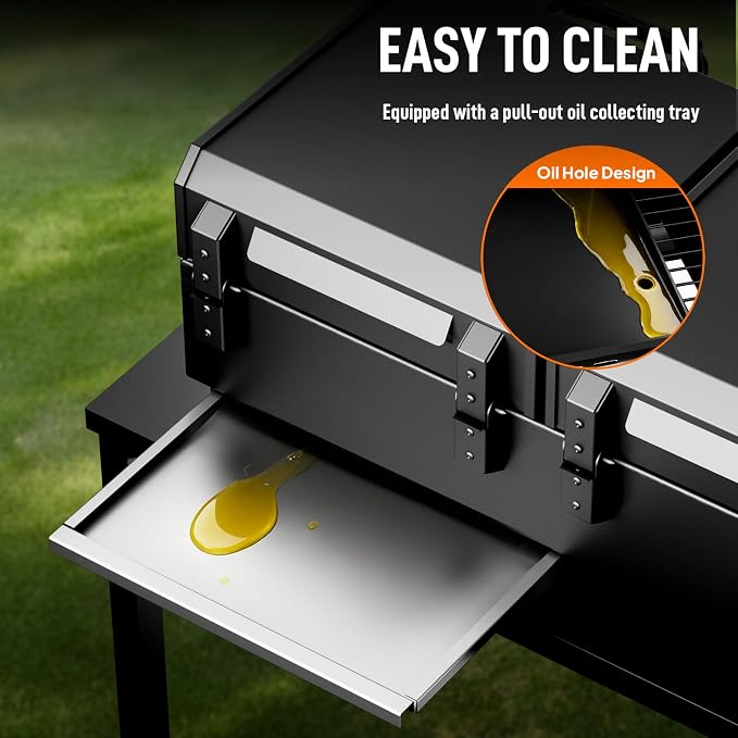 Bonnlo 4 Burners Gas Flat Top Grill and Griddle Combo - Image 5
