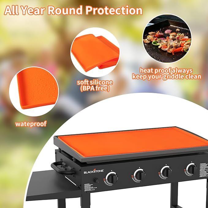 Silicone Protective Cover for 36" Blackstone Griddle, Heavy Duty Food Grade - Image 2