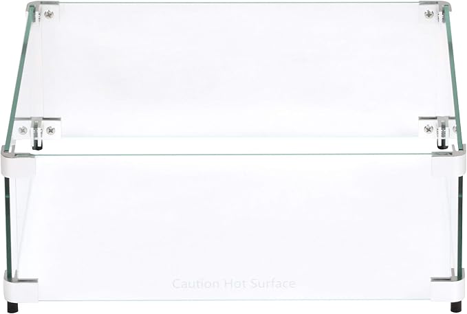 Celestial 17.5" x 17.5" x 6" Wind Guard, fits Celestial 12” Square Fire Pit by CelestialFireGlass