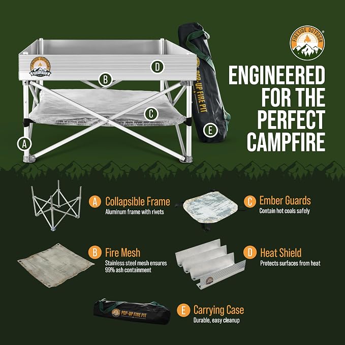 Fireside Outdoor Portable Fire Pit - Image 3