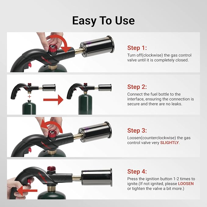 ThermoMaven Powerful Propane Torch, Kitchen Cooking Torch, Culinary Torch - Image 7