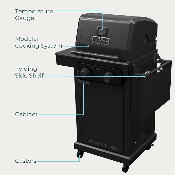 Charbroil Pro Series with Amplifire Infrared Technology 2-Burner Propane Gas - Image 6