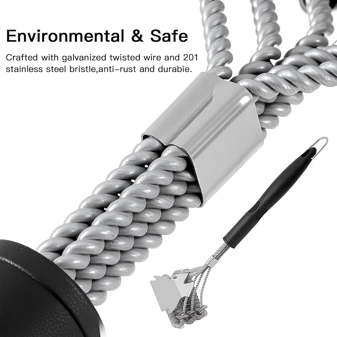 Grill Brush and Scraper Bristle Free Safe BBQ Brush - Image 2