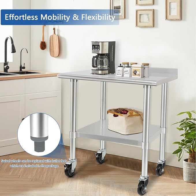 HARDURA Stainless Steel Table 30 x 36 Inches - Image 7