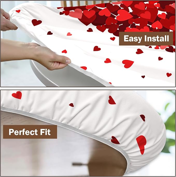 Valentines Day Round Fitted Tablecloth - Image 6