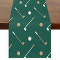 Golf Club Golf Ball Table Runner Kitchen Dining Table Runner 13*36in Table by Mularoka