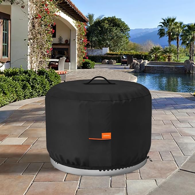 Round Fire Pit Cover, Outdoor 600D Heavy Duty 100% Waterproof Tear-Resistant - Image 7