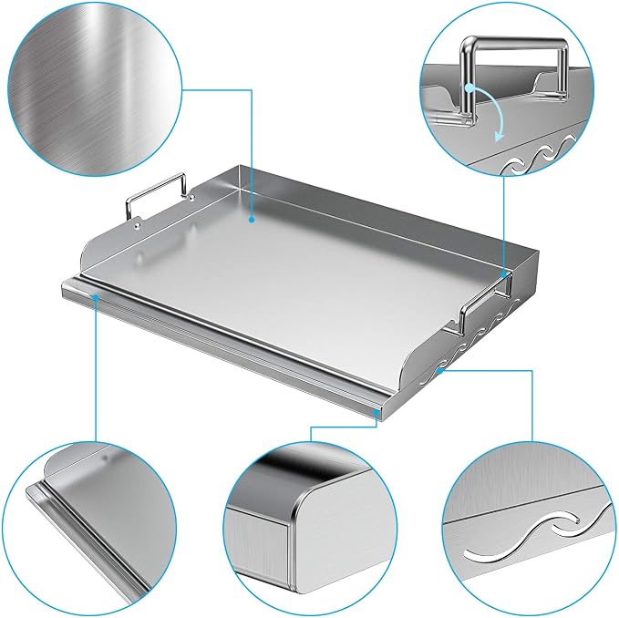 Skyflame Universal Stainless Steel Griddle Flat Top Plate - Image 3