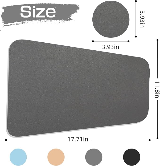 Faux Leather Waterproof Placemats Set of 8-Heat Resistant Non Slip and Scratch - Image 2